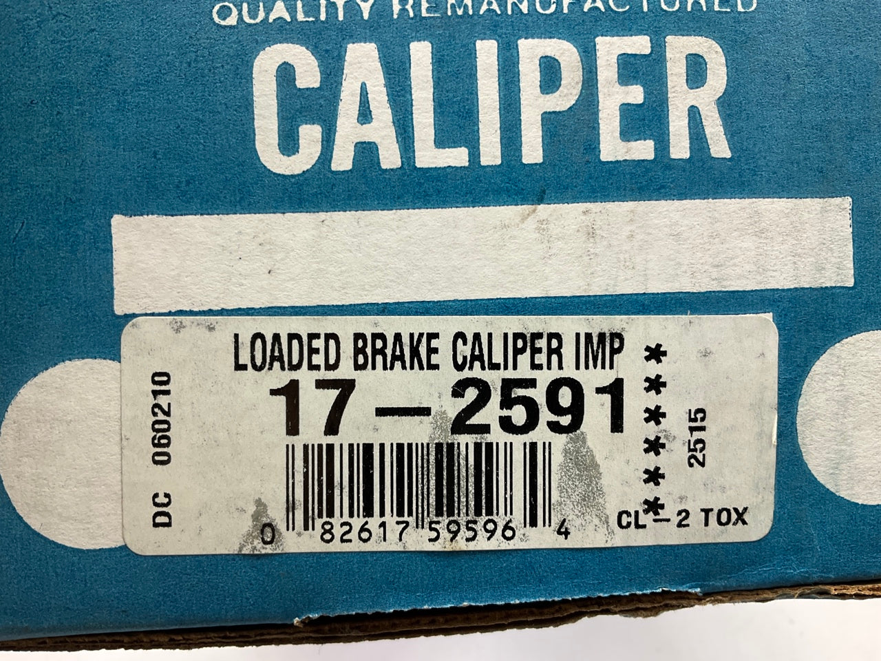 REMAN. C&W 17-2591 Front Right Brake Caliper