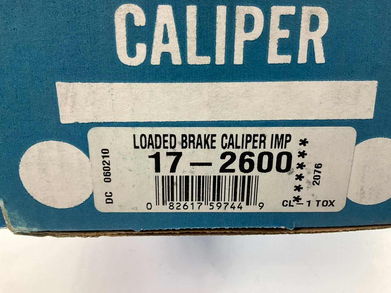 REMAN. C&W 17-2600 Rear Left Brake Caliper