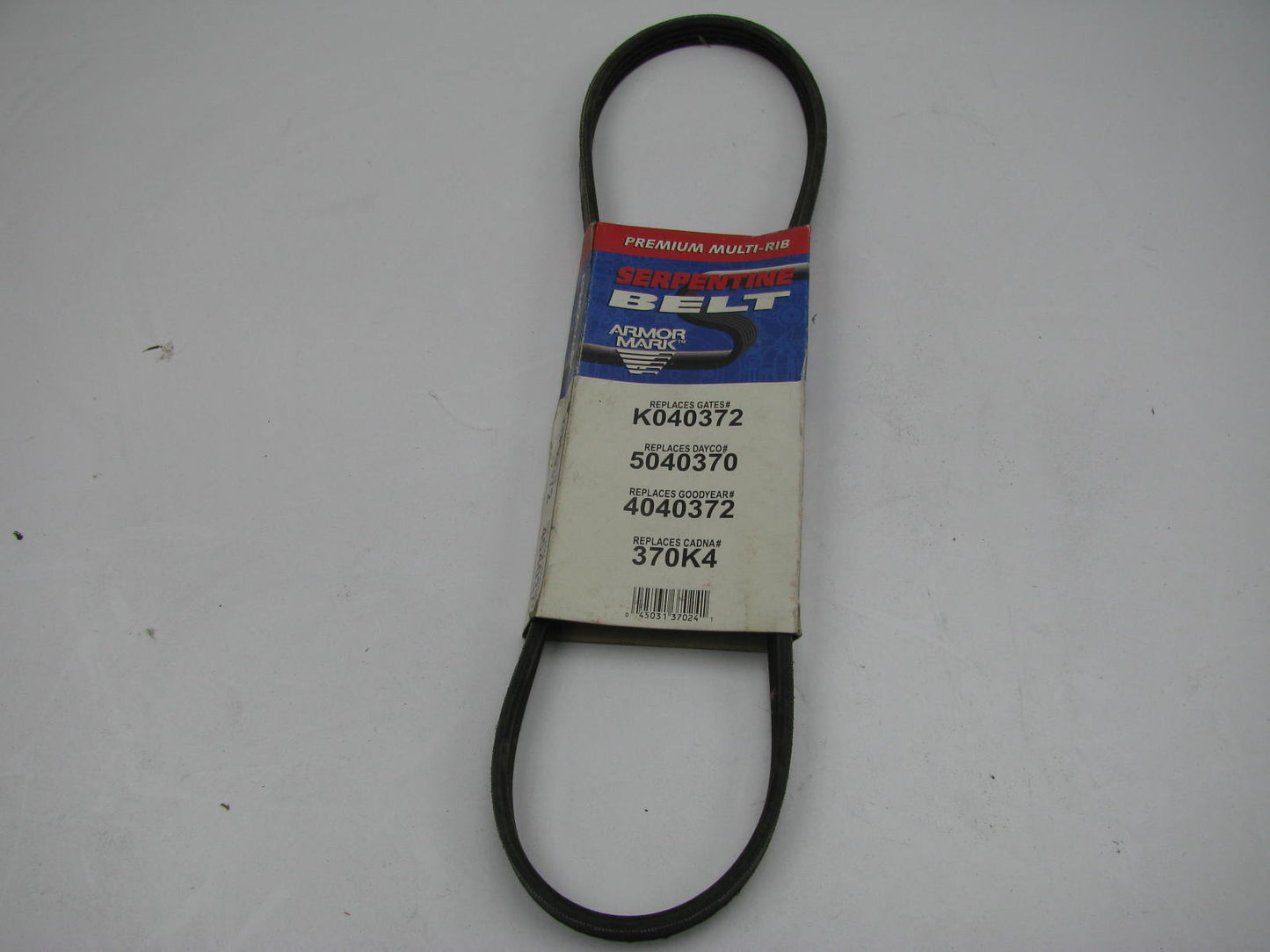 Cadna 370K4 Serpentine Belt - 0.56'' X 37.50'' - 4 Ribs