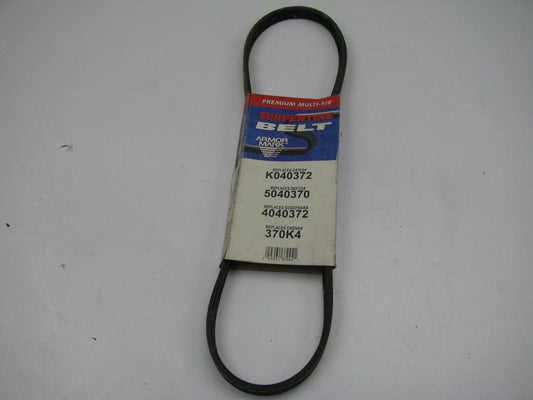 Cadna 370K4 Serpentine Belt - 0.56'' X 37.50'' - 4 Ribs