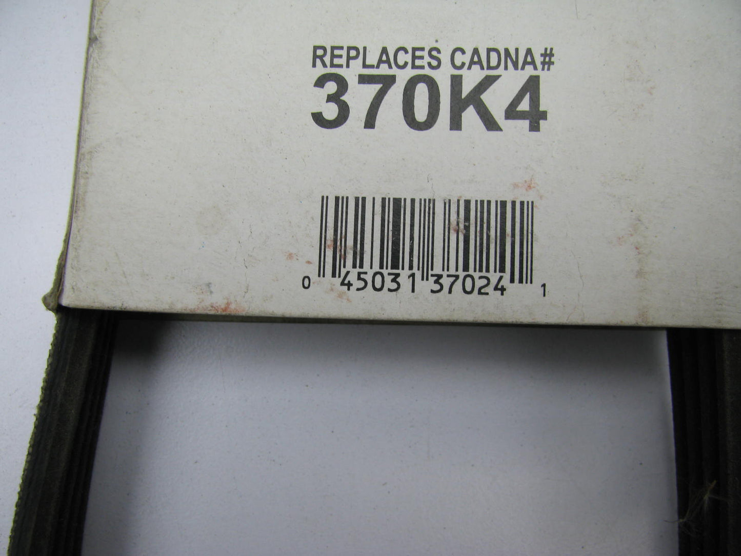 Cadna 370K4 Serpentine Belt - 0.56'' X 37.50'' - 4 Ribs