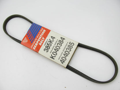 Cadna 385K4 Serpentine Belt - 0.56'' X 39.00'' - 4 Ribs