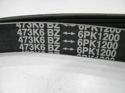 Cadna 6PK1200 Serpentine Belt - 0.84'' X 47.50'' - 6 Ribs