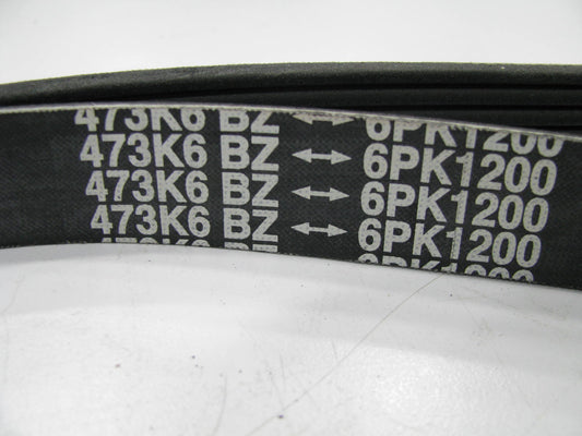 Cadna 6PK1200 Serpentine Belt - 0.84'' X 47.50'' - 6 Ribs