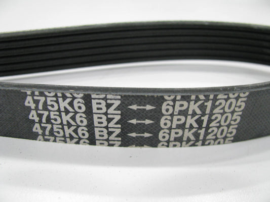 Cadna 6PK1205 Serpentine Belt - 0.84'' X 48.00'' - 6 Ribs