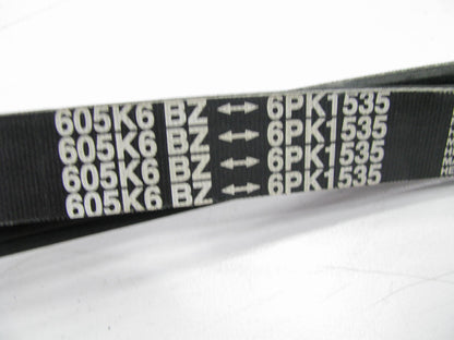 Cadna 6PK1535 Serpentine Belt - 0.84'' X 61.00'' - 6 Ribs