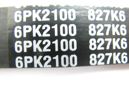 Cadna 6PK2100 Serpentine Belt - 0.84'' X 83.50'' - 6 Ribs
