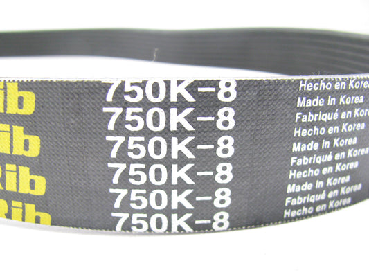 Cadna 750K-8 Serpentine Belt - 1.12'' X 28.45'' - 8 Ribs