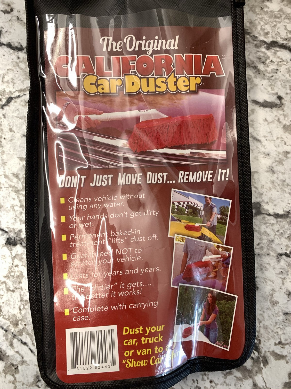 Original California Car Duster 62443 Dust Remover 26'' With Plastic Handle