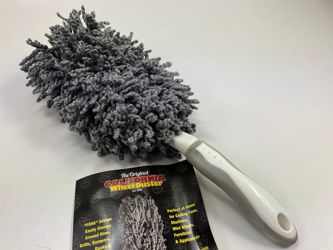 California Car Duster 96630 Gray Microfiber Wheel Duster - Fork Design