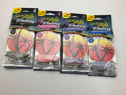 10 Packs Of 4 Each - California Scents Palms Air Fresheners California Clean