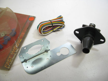 Calterm TR-16 RV Trailer 6-Way Socket W/Boot 35 Amps 48'' Color Coded Wires