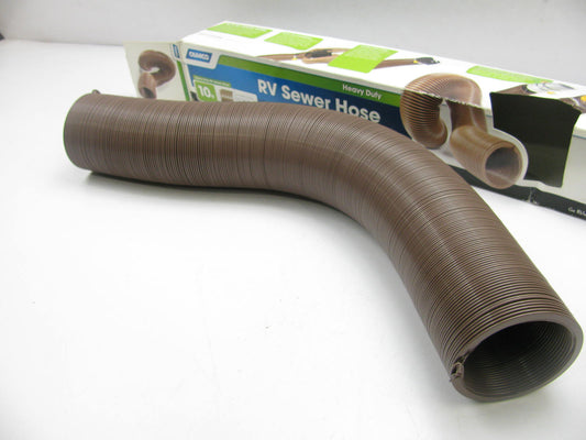 CAMCO 39621 Heavy-Duty Brown RV Sewer Hose 10 FT Expanded,  16'' Compressed