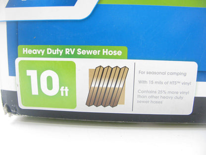 CAMCO 39621 Heavy-Duty Brown RV Sewer Hose 10 FT Expanded,  16'' Compressed