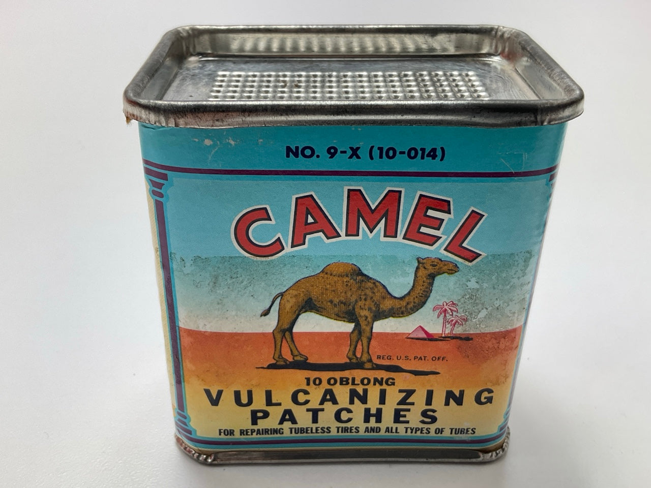 VINTAGE - Camel 10-014 Number 9-X Oblong Vulcanizing Tire Patches - 10 PACK