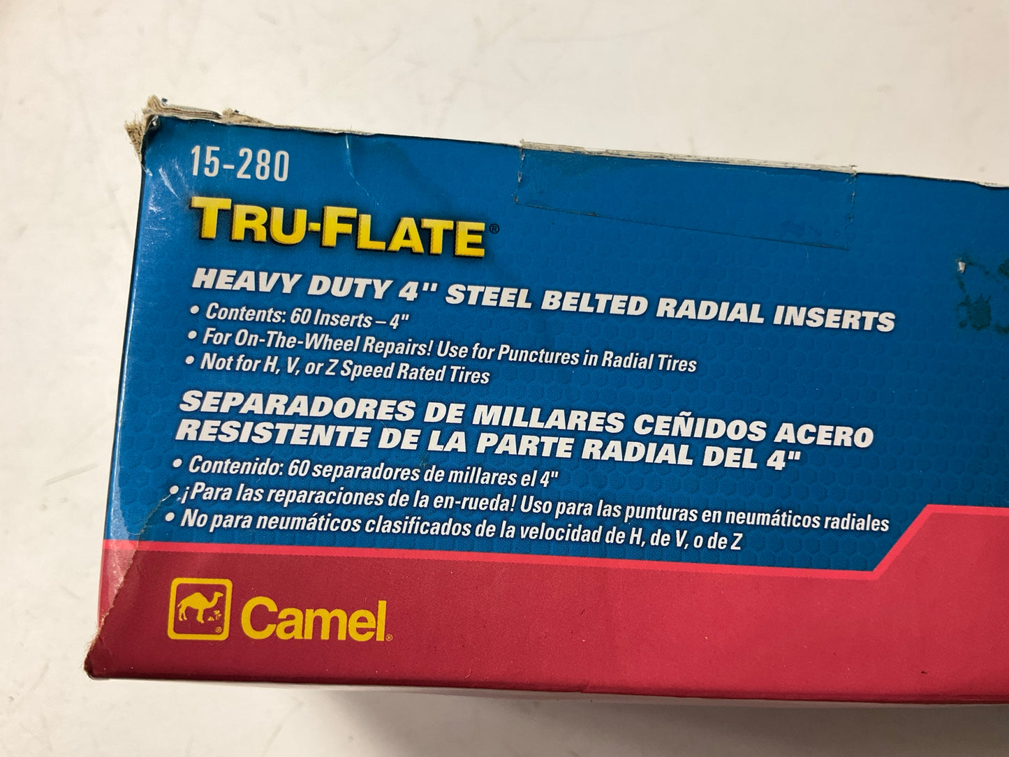 240 PCS - Tru-Flate 15-280 Steel Belted Radial Tire Repair Insert/Plug - 4'' Long