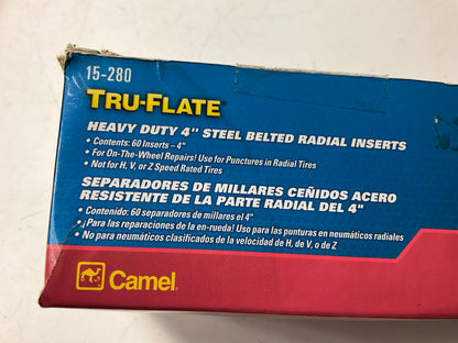 240 PCS - Tru-Flate 15-280 Steel Belted Radial Tire Repair Insert/Plug - 4'' Long