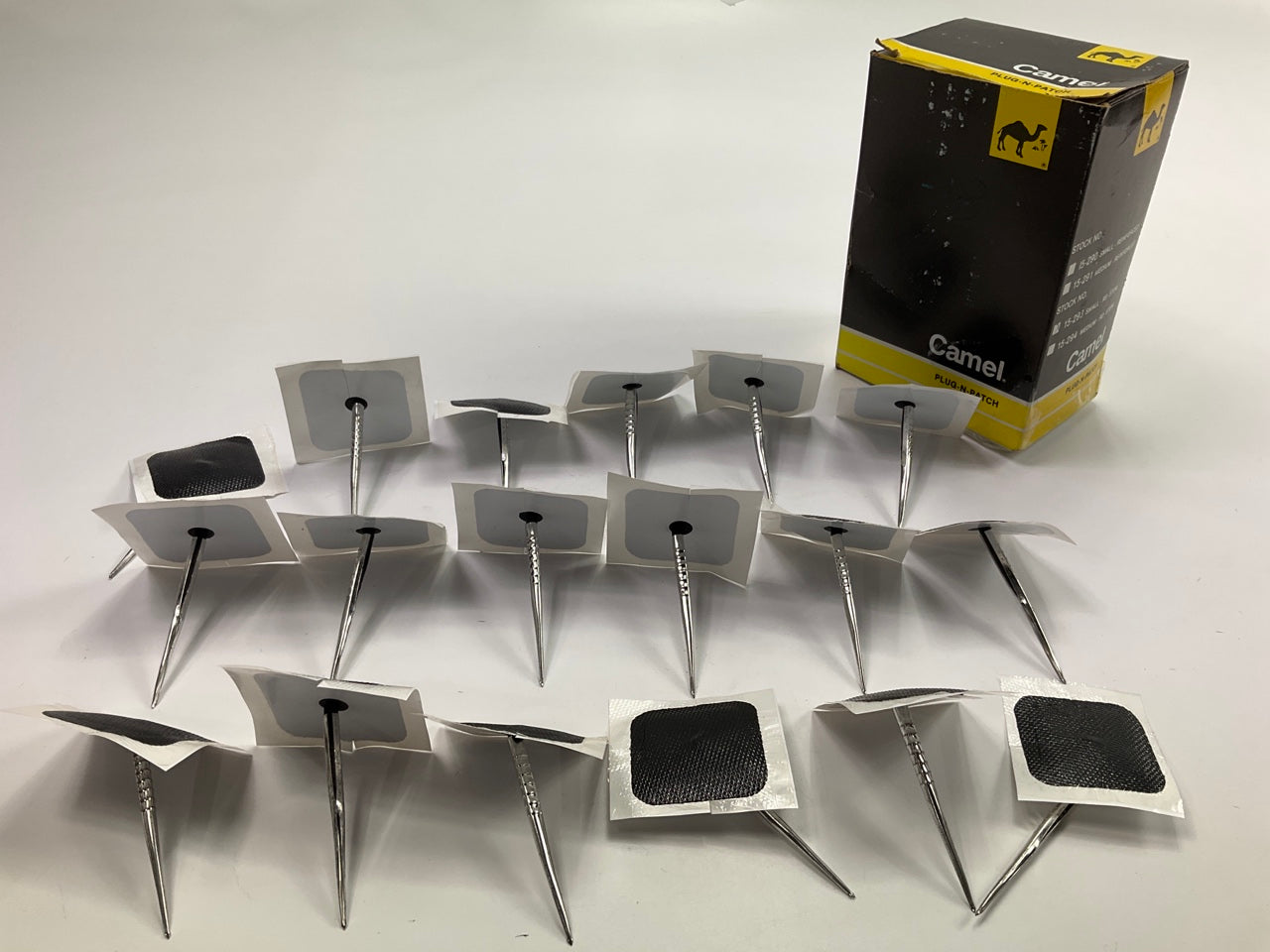 Camel 15-293 Tire Patch Repair Kit - 18 Pcs - Small, Round Stem