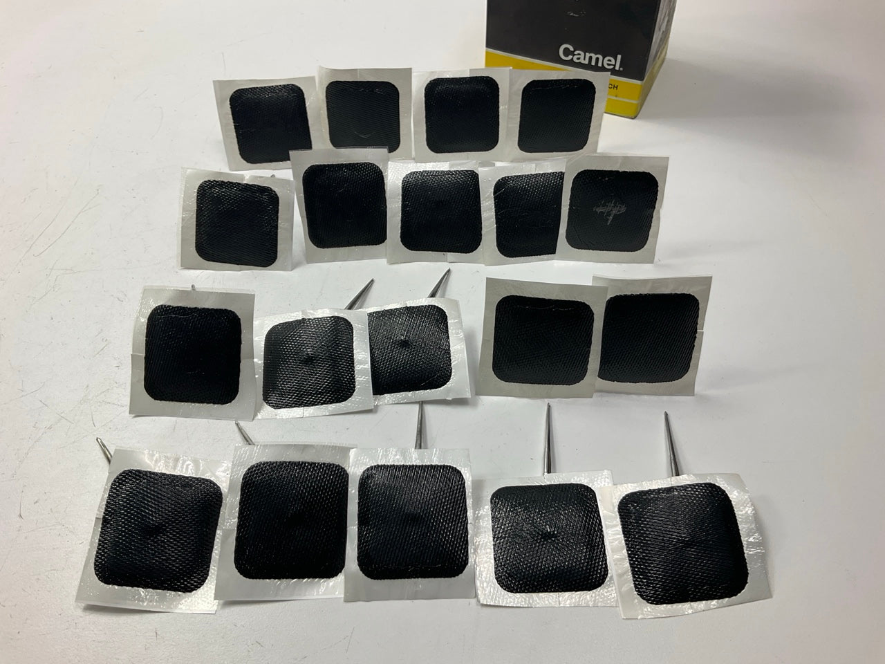 Camel 15-293 Tire Patch Repair Kit - 19 Pcs - Small, Round Stem
