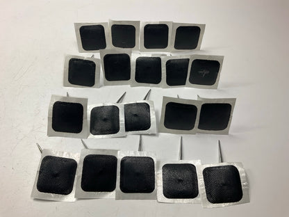 Camel 15-293 Tire Patch Repair Kit - 19 Pcs - Small, Round Stem