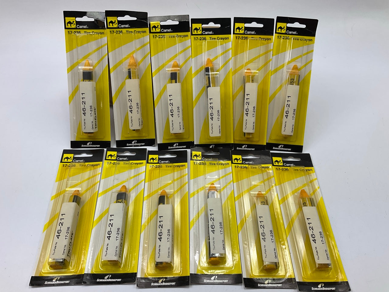 (12) Camel 17-236 Tire Crayon, Yellow