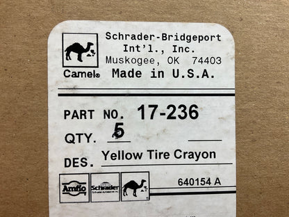 (12) Camel 17-236 Tire Crayon, Yellow