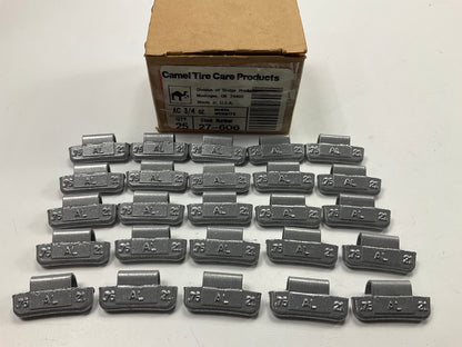 Camel 27-606 Clip-on ''AL'' Aluminum Wheel Weights,  3/4 Oz (0.75oz), Pack Of 25