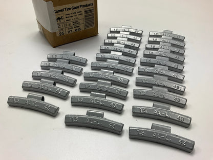 Camel 27-615 Wheel Weights. 1-1/2 Oz, 25 / Pack