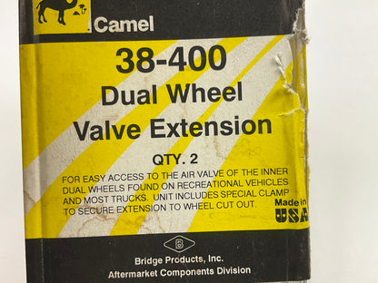 Camel 38-400 Dual Wheel Valve Stem Extension, 2-pack
