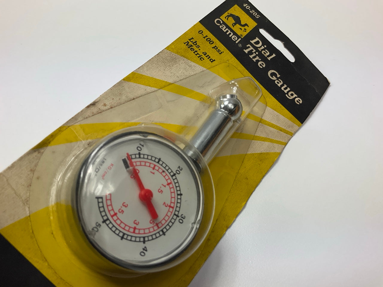 Camel 40-205 Dial Tire Air Pressure Gauge, 0-50 PSI