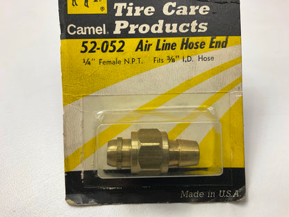 Camel 52 Air Line Hose End For 3/8'' ID Hose - 1/4'' Female NPT