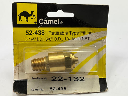 Camel 52-438 1/4'' Thread NPT Male Reusable Air Hose Fitting