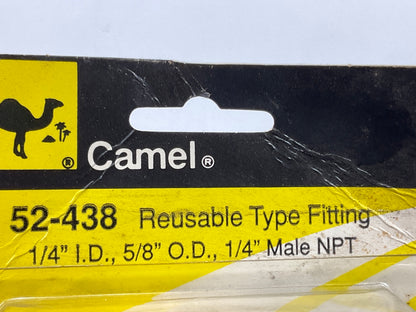 Camel 52-438 1/4'' Thread NPT Male Reusable Air Hose Fitting