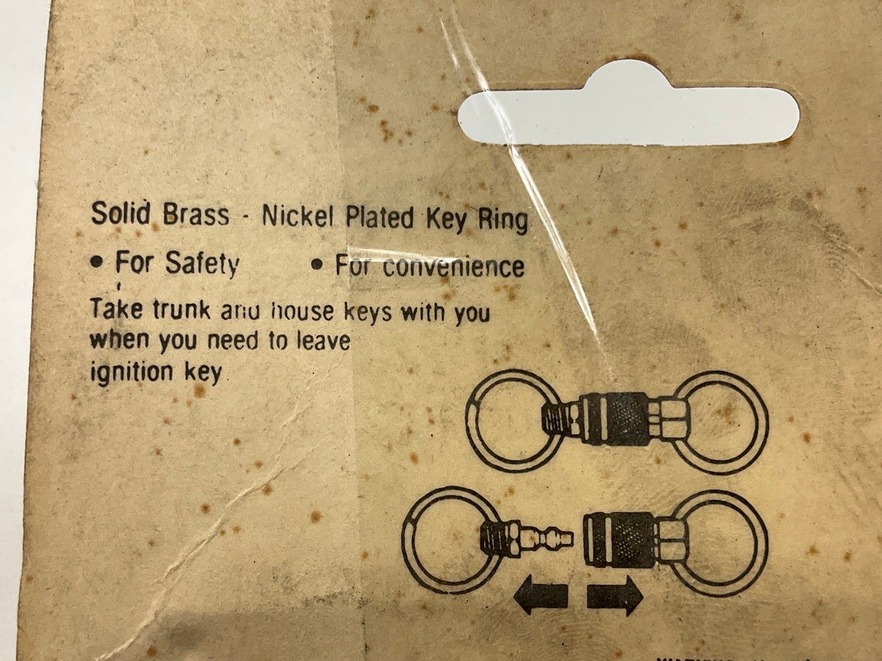 Camel 61-100 Nickle Plated Key Ring
