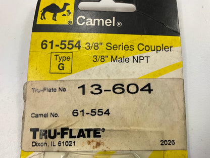 Camel 61-554 3/8'' Series Air Coupler, Type G, 3/8'' Male NPT