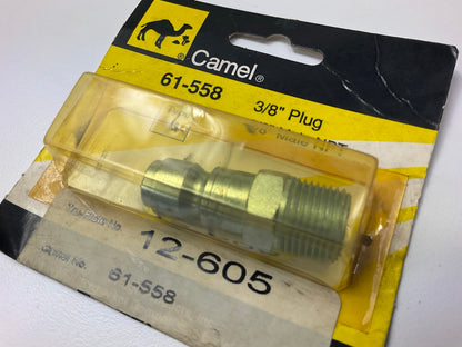 Camel 61-558 Air Hose Fitting Plug, 3/8 In, MNPT, Steel - TYPE G