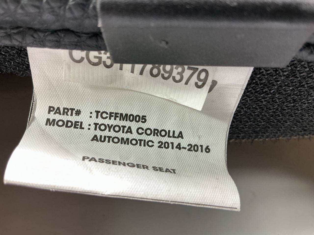 Car-Grand CG311789379 Custom Contoured Poly Floor Mats 2014-2016 Toyota Corolla