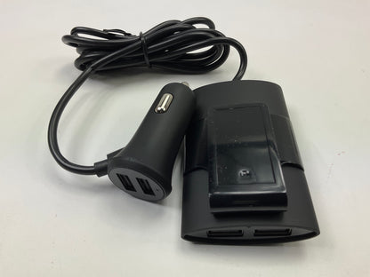 Car And Driver CAD-4055 4-Port Car USB Phone Charger With Backseat Extension