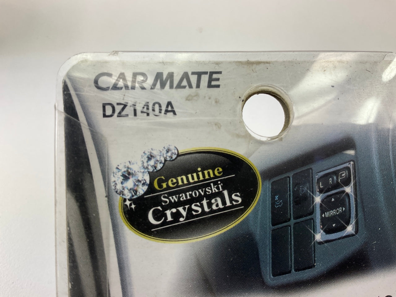 Car Mate DZ140A Side Mirror Switch Panels Black/Chrome Dress Up For Most Toyotas