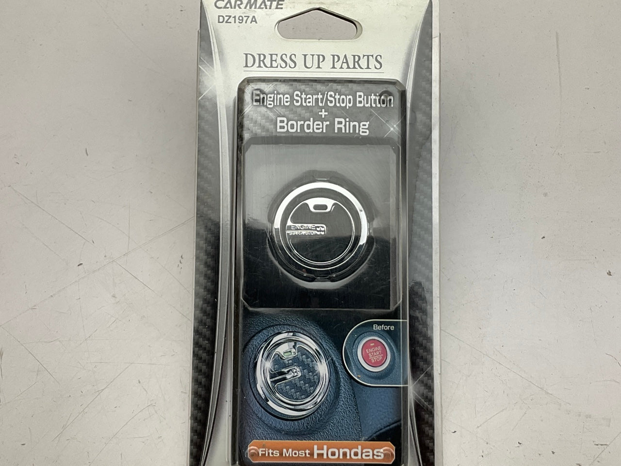 Car Mate DZ197A Engine Start/Stop Button + Border Ring Dress Up For Most Hondas