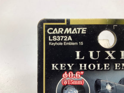 SET OF 3 - Car Mate Luxis LS372A Keyhole Emblem W/ Swarovski Crystals .6'' (15mm)