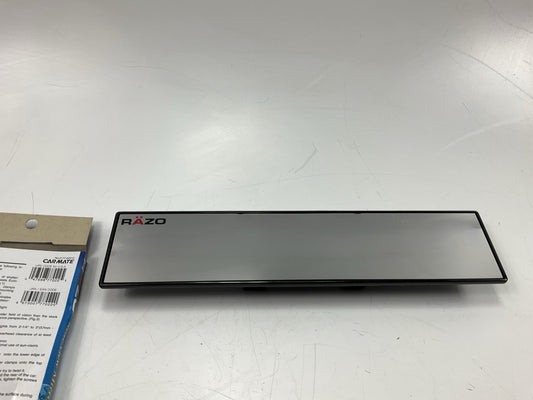 Car Mate RG22 Clip-on 12'' Mirror - Flat Wide Rear View Safety Mirror, Universal