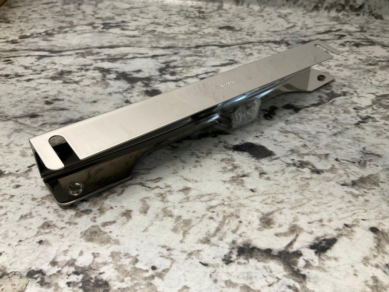 Car Mate RG46 Stainless Steel FRONT License Plate Bracket 10 Deg. Slant Angle