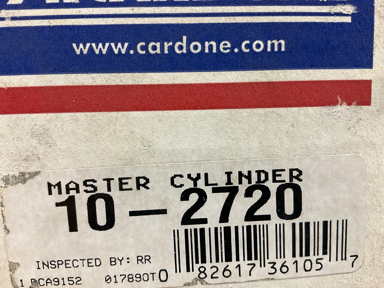 REMAN. Cardone 10-2720 Brake Master Cylinder
