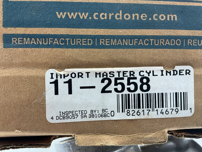 REMAN. Cardone 11-2558 Brake Master Cylinder For 1989-1990 Acura Legend