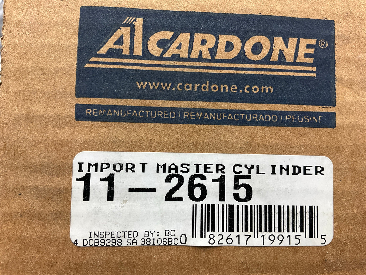REMAN. Cardone 11-2615 Brake Master Cylinder For 1992-1994 Toyota Camry W/O ABS