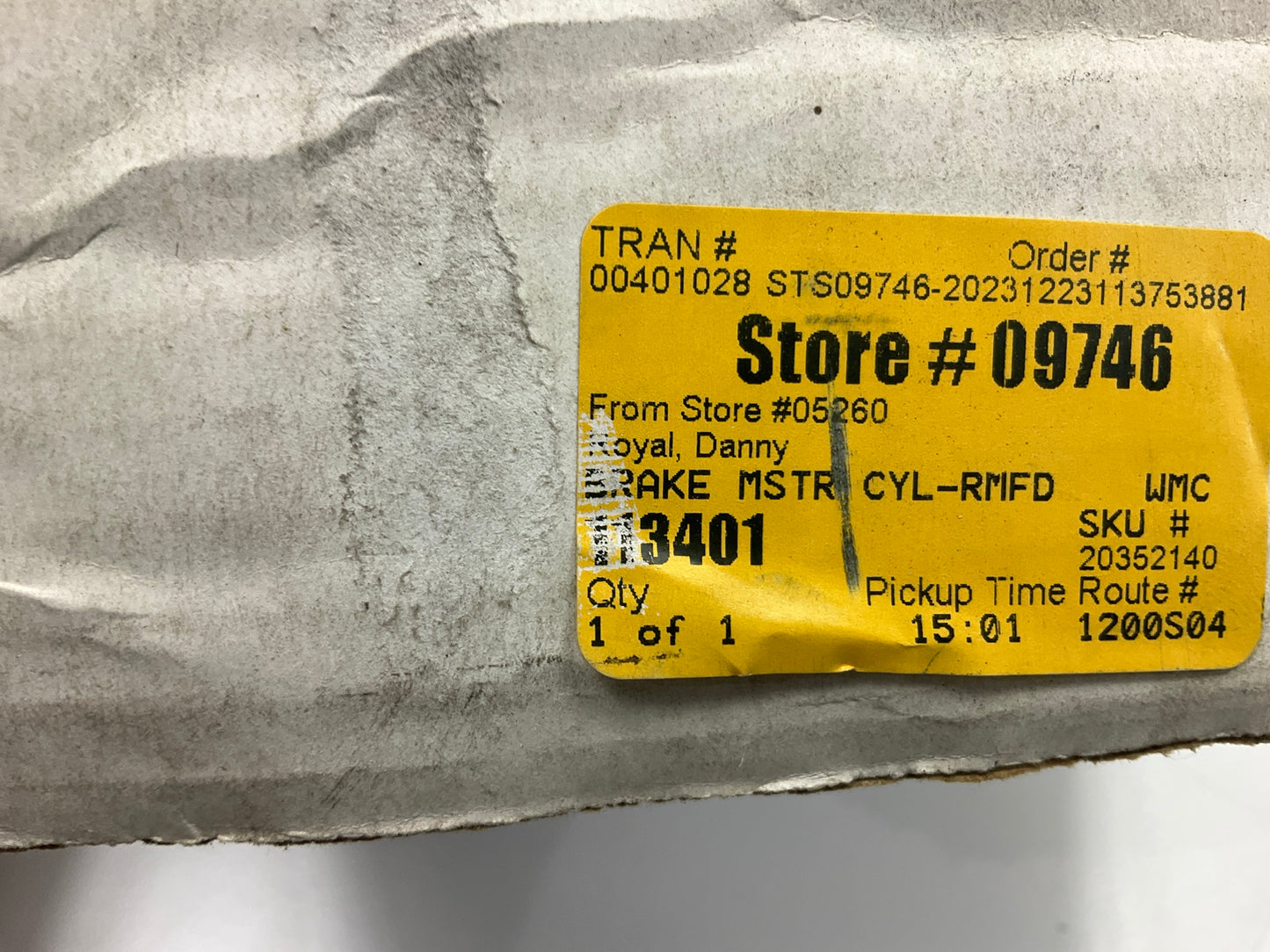 REMAN. Cardone 11-3401 Brake Master Cylinder