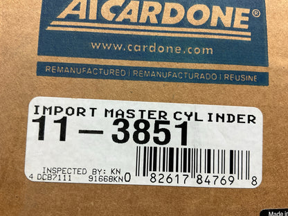 REMAN. Cardone 11-3851 Brake Master Cylinder For 1993-1994 Toyota Tercel, Paseo