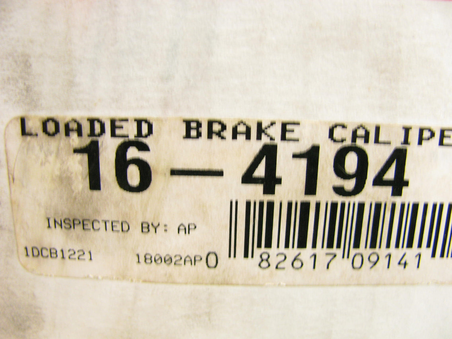 REMAN. Cardone 16-4194 Front Right Brake Caliper