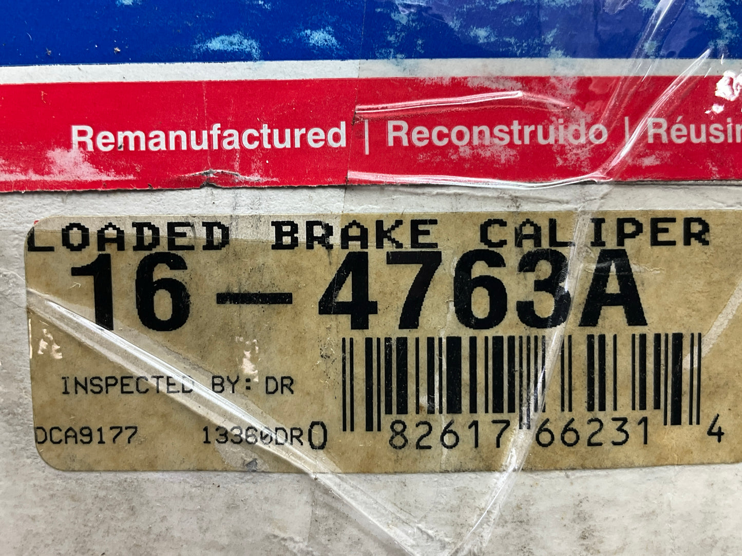 REMAN. Cardone 16-4763A Front Left Disc Brake Caliper For 00-01 Dodge Ram 1500